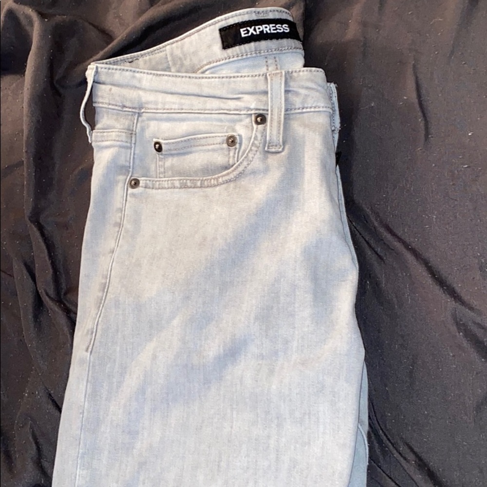 Gray Jean Pants